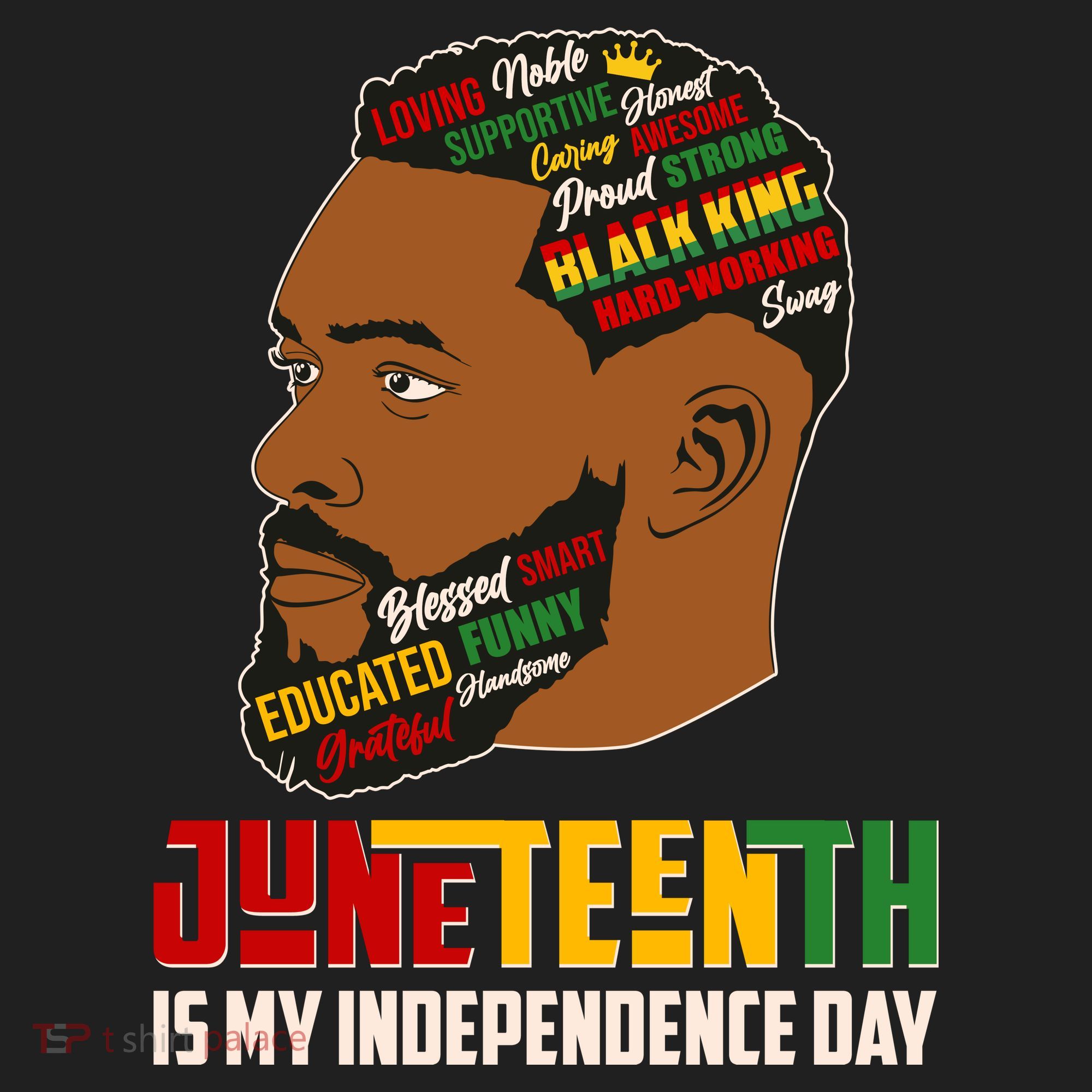 Father's Day Black King Juneteenth Is My Independence Day Tumbler