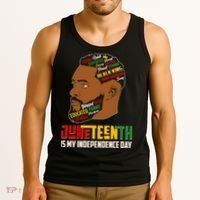 Father's Day Black King Juneteenth Is My Independence Day Tank Top thumb 3