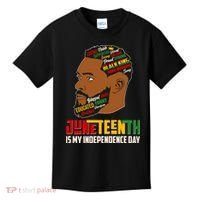 Father's Day Black King Juneteenth Is My Independence Day Kids T-Shirt thumb 0