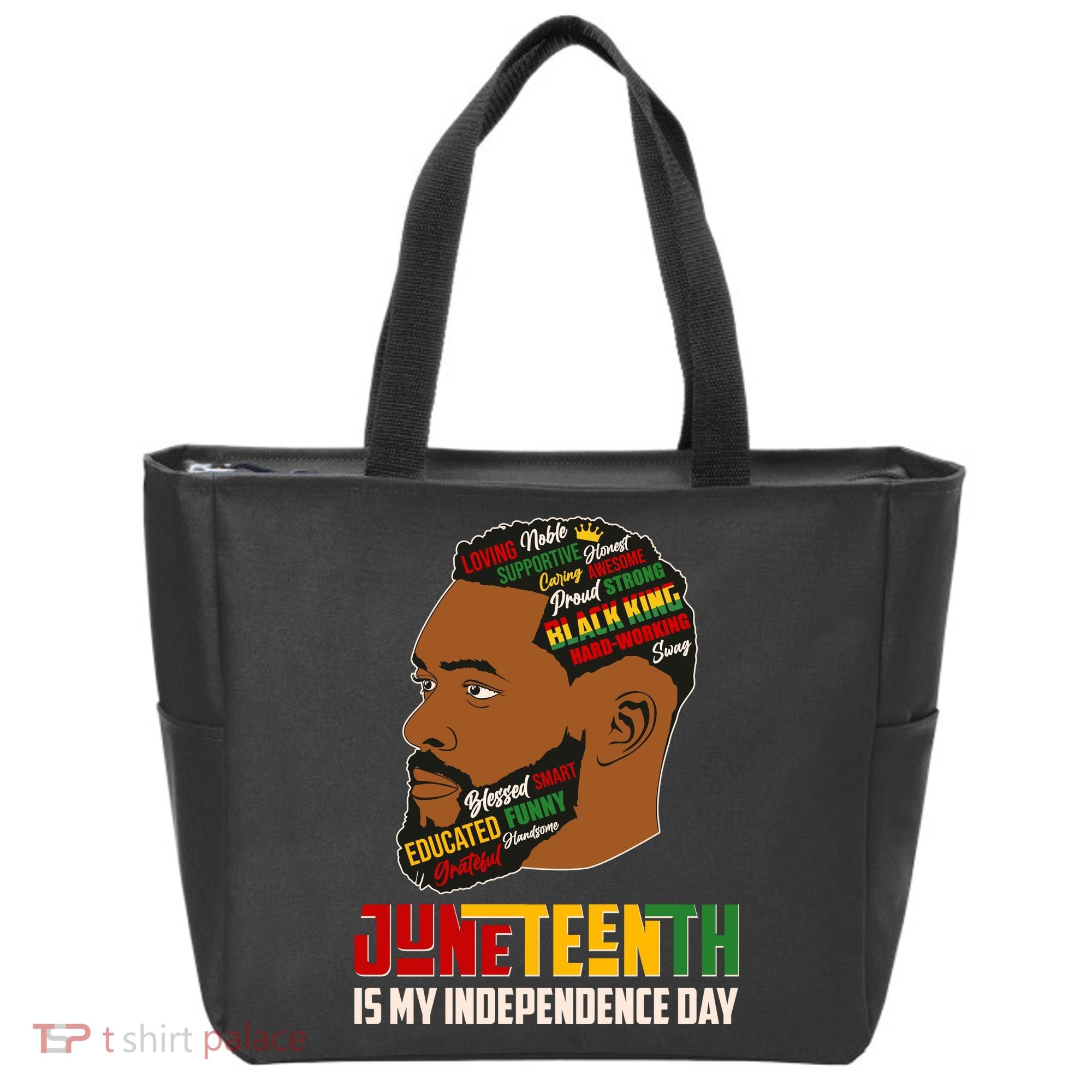 Father's Day Black King Juneteenth Is My Independence Day Tote Bag