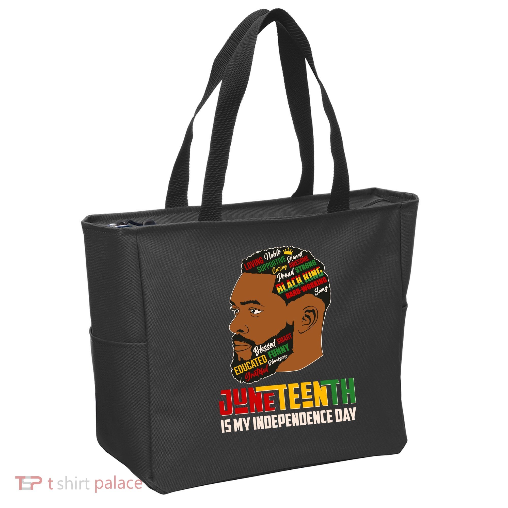 Father's Day Black King Juneteenth Is My Independence Day Tote Bag