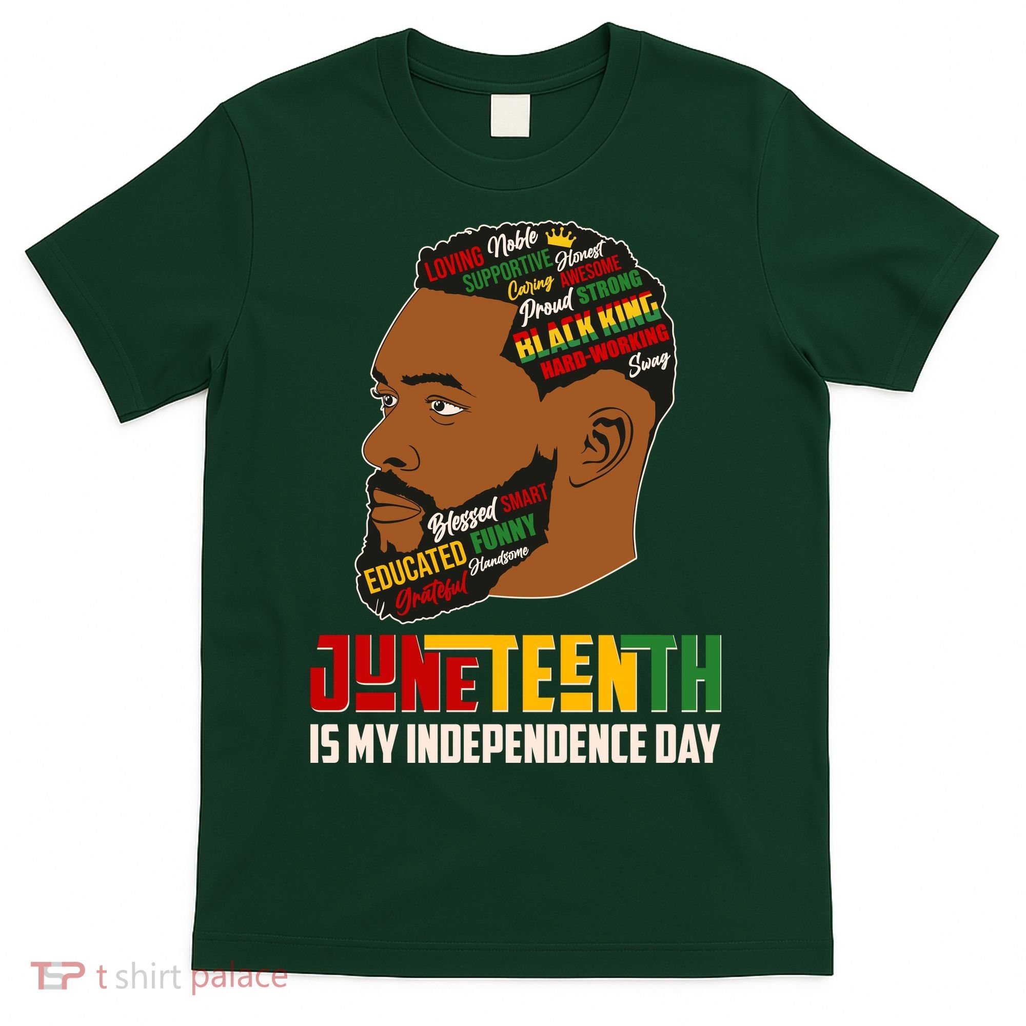 Father's Day Black King Juneteenth Is My Independence Day T-Shirt