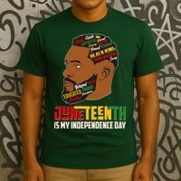 Father's Day Black King Juneteenth Is My Independence Day T-Shirt thumb 3