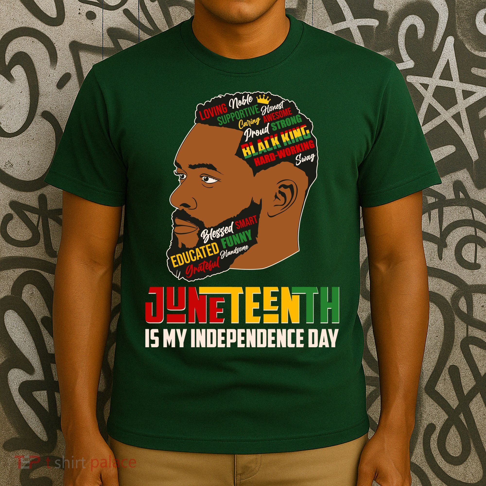 Father's Day Black King Juneteenth Is My Independence Day T-Shirt