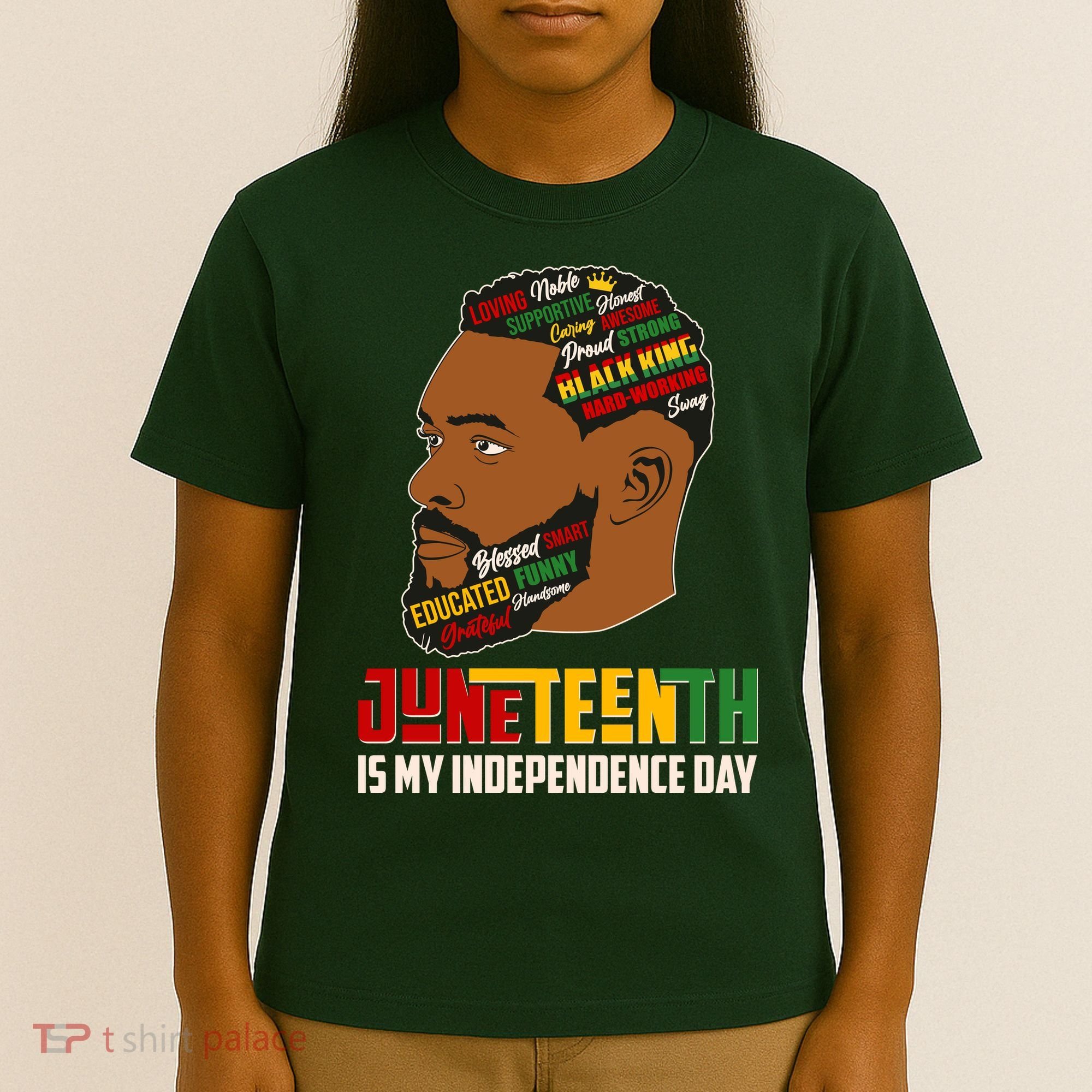 Father's Day Black King Juneteenth Is My Independence Day T-Shirt