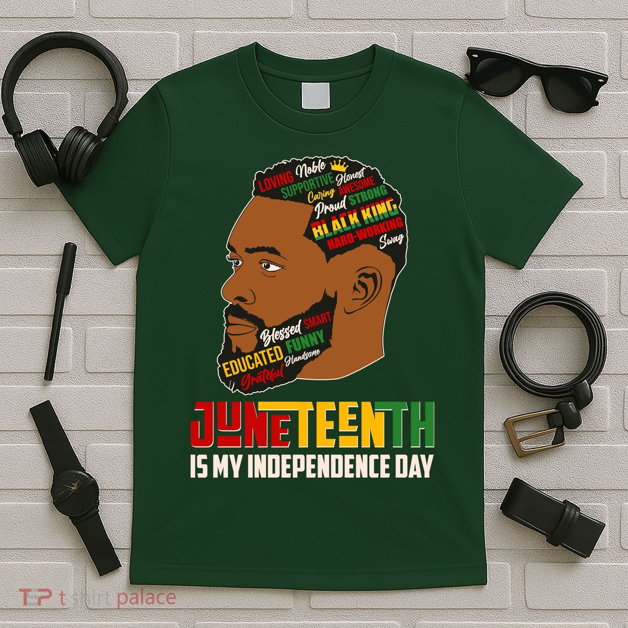 Father's Day Black King Juneteenth Is My Independence Day T-Shirt