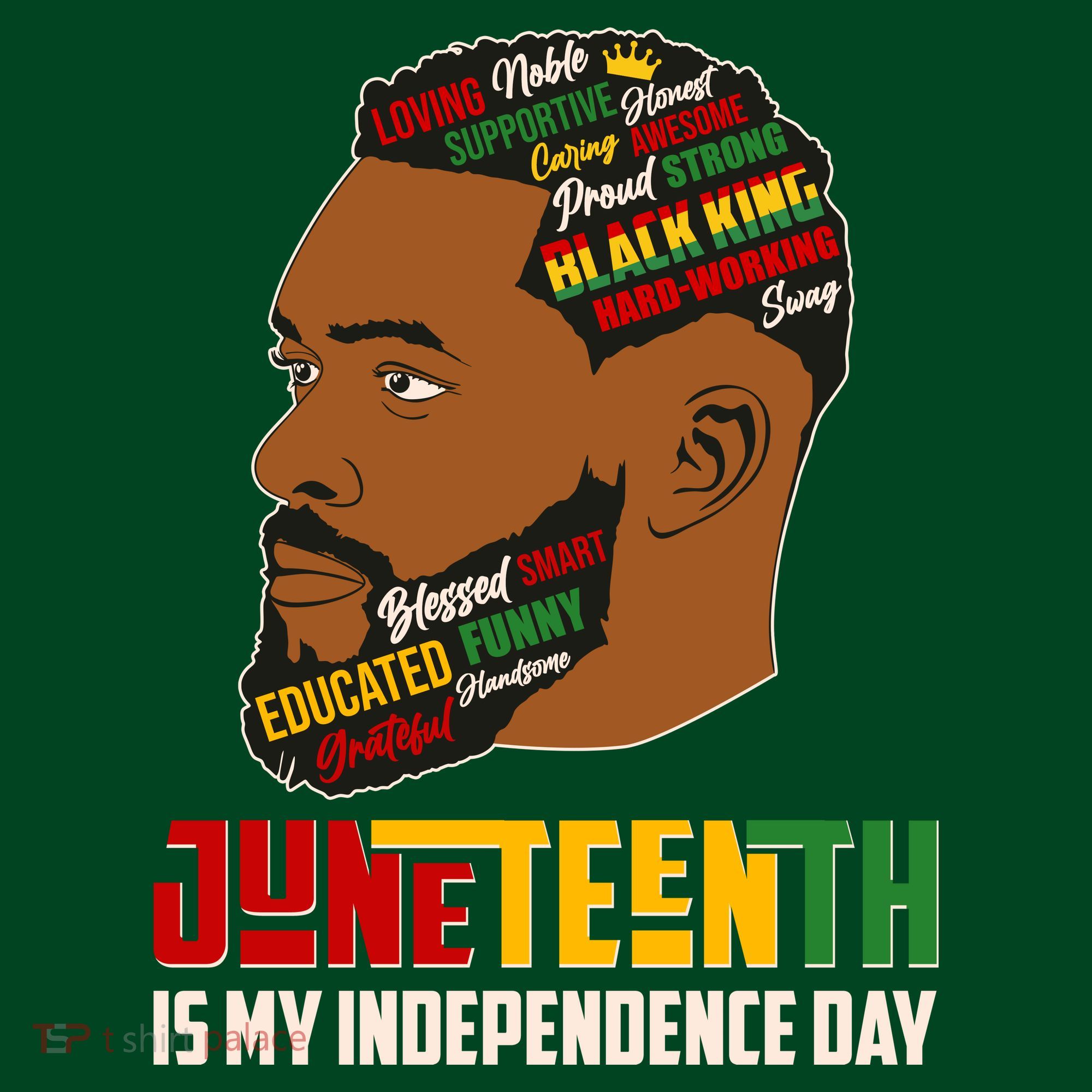Father's Day Black King Juneteenth Is My Independence Day Mousepad