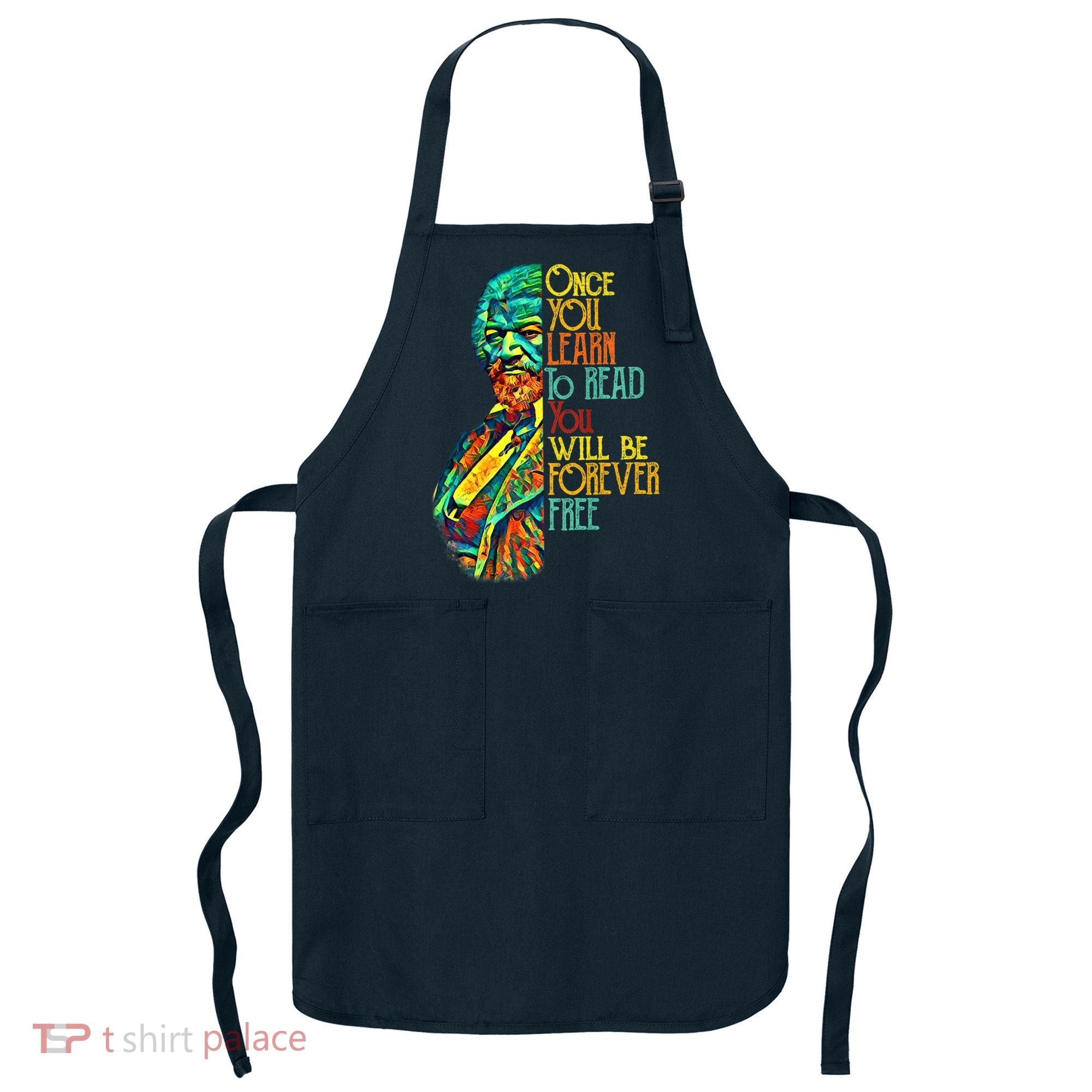 Frederick Douglass Black Leader Quote Black History Month Apron