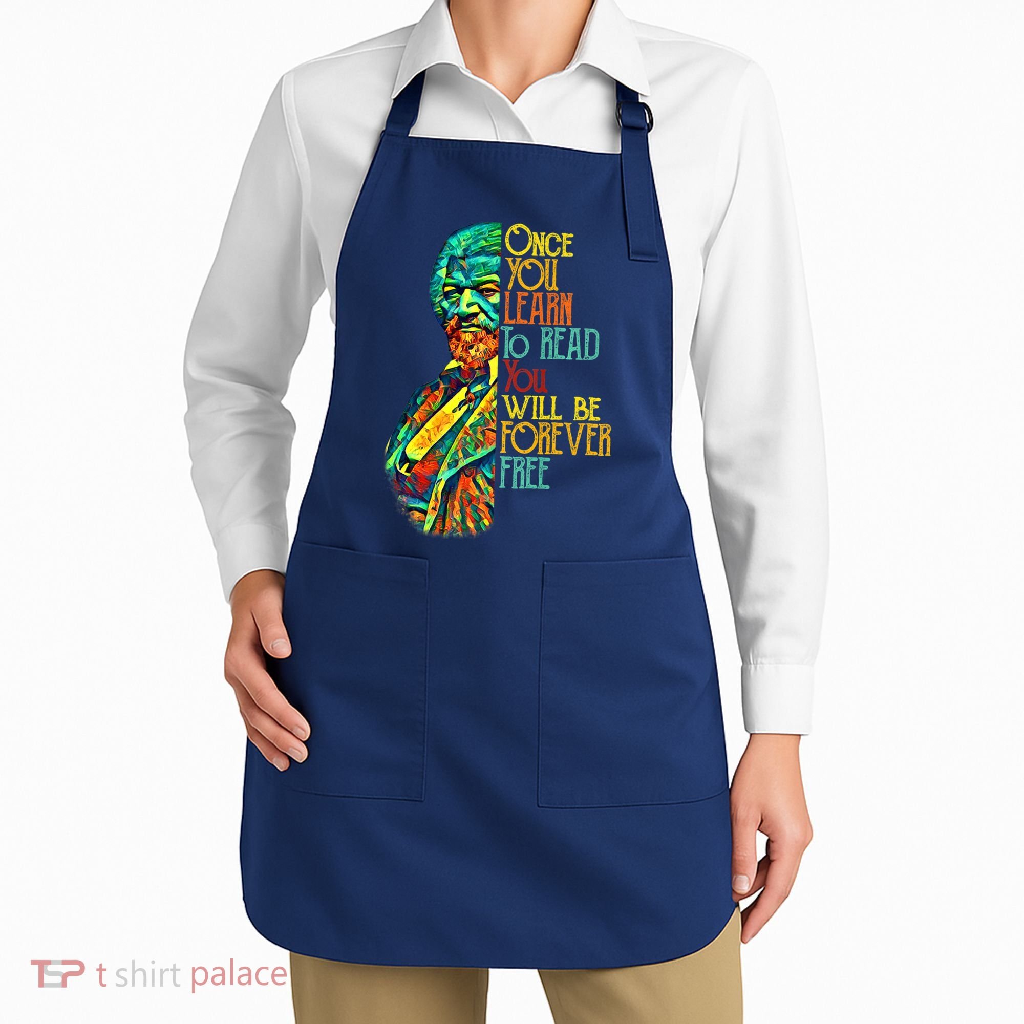 Frederick Douglass Black Leader Quote Black History Month Apron