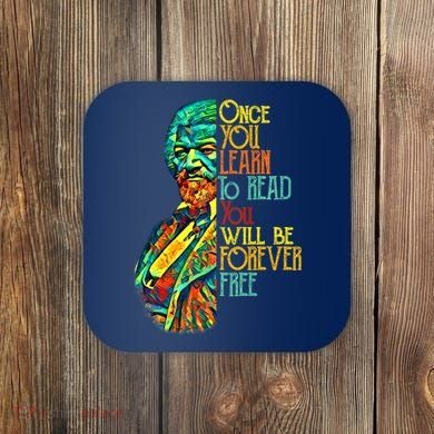 Frederick Douglass Black Leader Quote Black History Month Coaster
