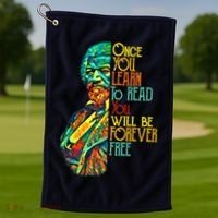 Frederick Douglass Black Leader Quote Black History Month Golf Towel thumb 1