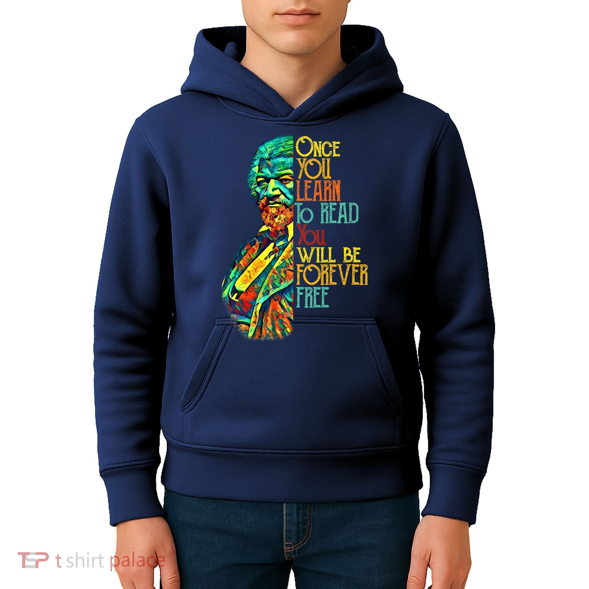 Frederick Douglass Black Leader Quote Black History Month Kids Hoodie