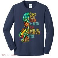 Frederick Douglass Black Leader Quote Black History Month Kids Long Sleeve Shirt thumb 0
