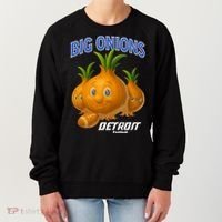 Funny Detroit Big Onions Football Women's Sweatshirt thumb 0