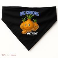 Funny Detroit Big Onions Football USA-Made Doggie Bandana thumb 0