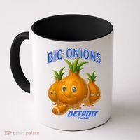 Funny Detroit Big Onions Football Coffee Mug thumb 0
