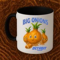 Funny Detroit Big Onions Football Coffee Mug thumb 2