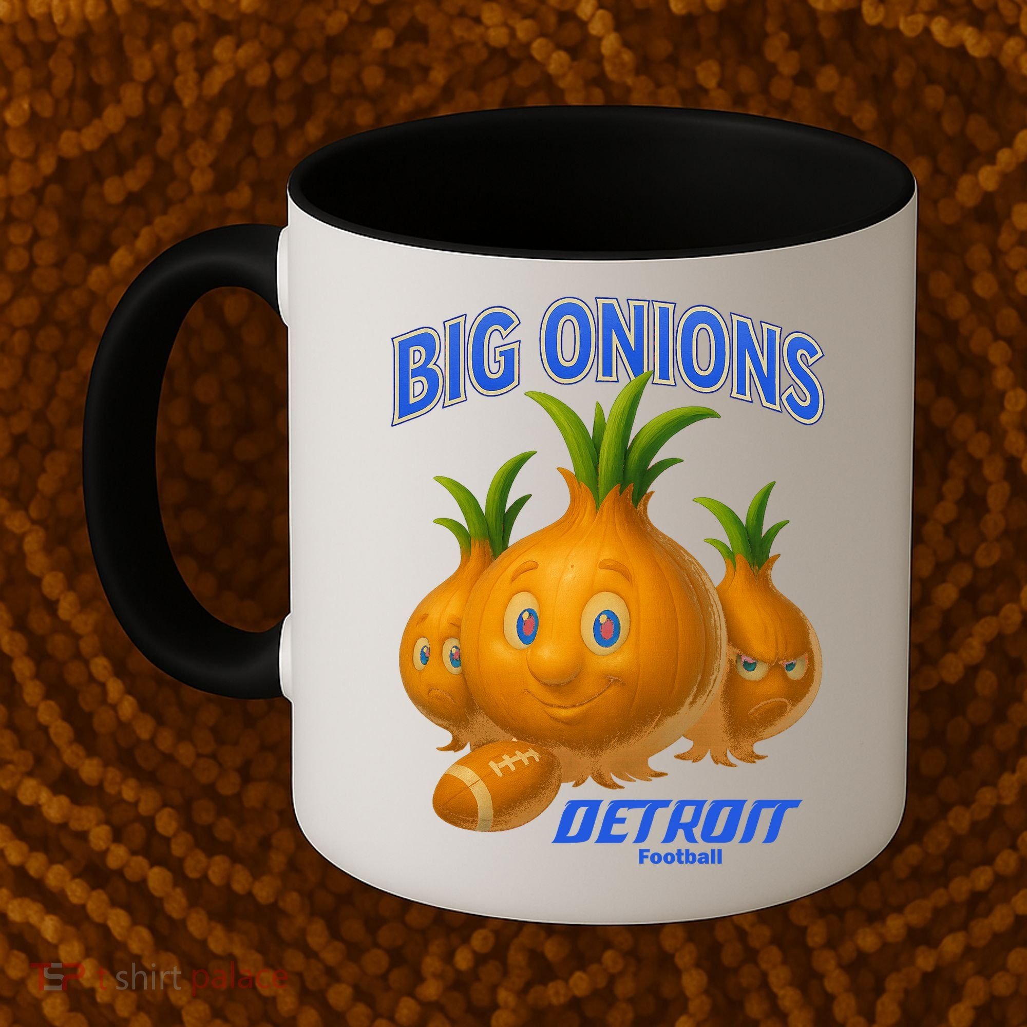 Funny Detroit Big Onions Football Coffee Mug