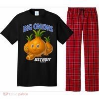 Funny Detroit Big Onions Football Pajama Set thumb 0