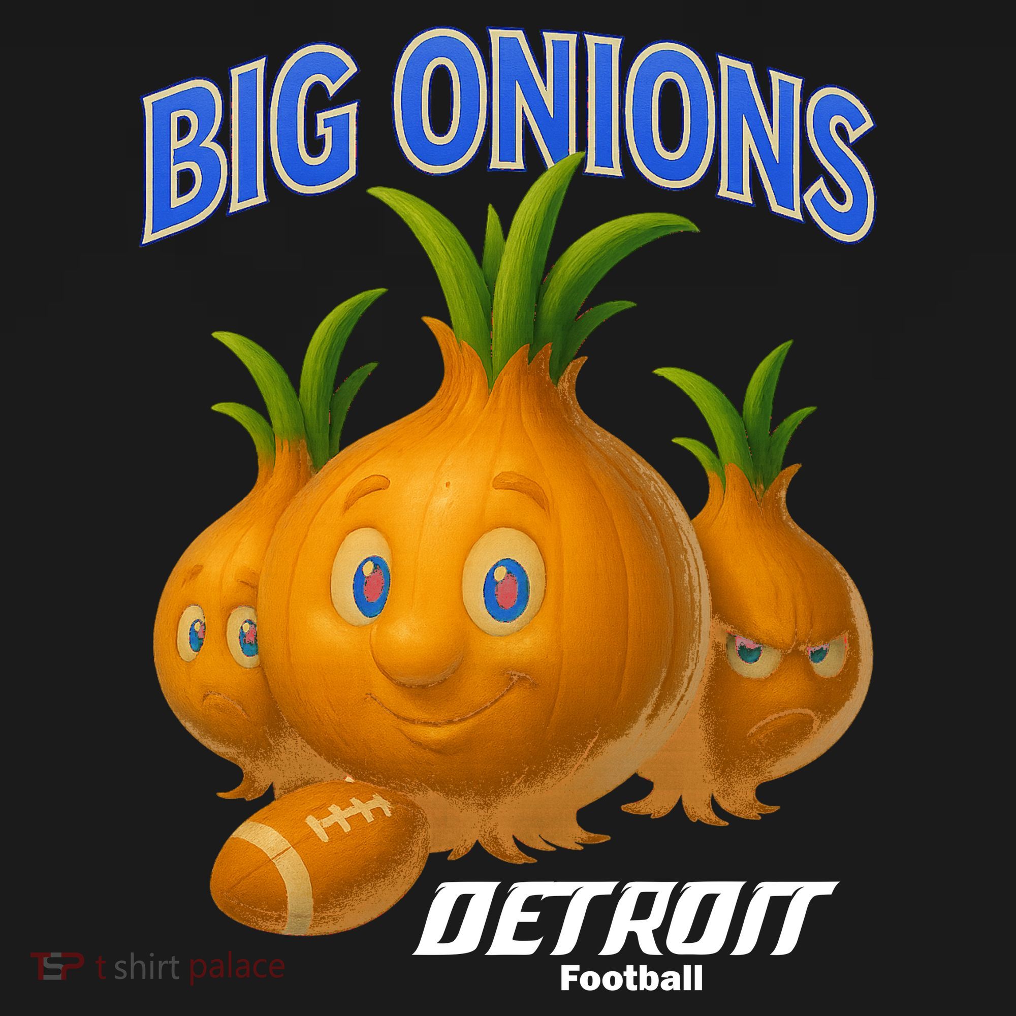 Funny Detroit Big Onions Football Women's Hoodie