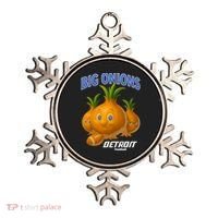 Funny Detroit Big Onions Football Ornament thumb 0