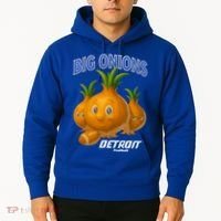 Funny Detroit Big Onions Football Hoodie thumb 2