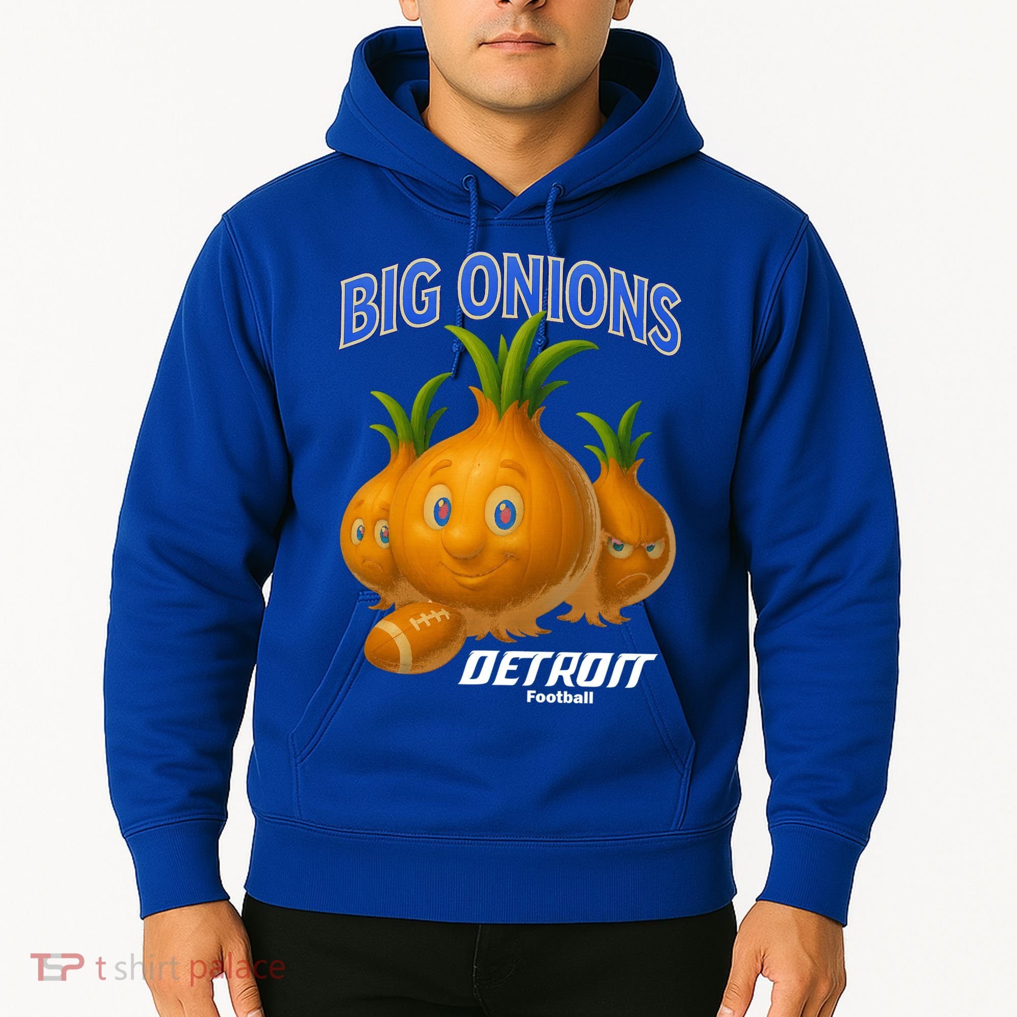 Funny Detroit Big Onions Football Hoodie
