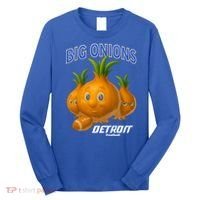 Funny Detroit Big Onions Football Long Sleeve Shirt thumb 0