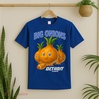 Funny Detroit Big Onions Football T-Shirt thumb 2