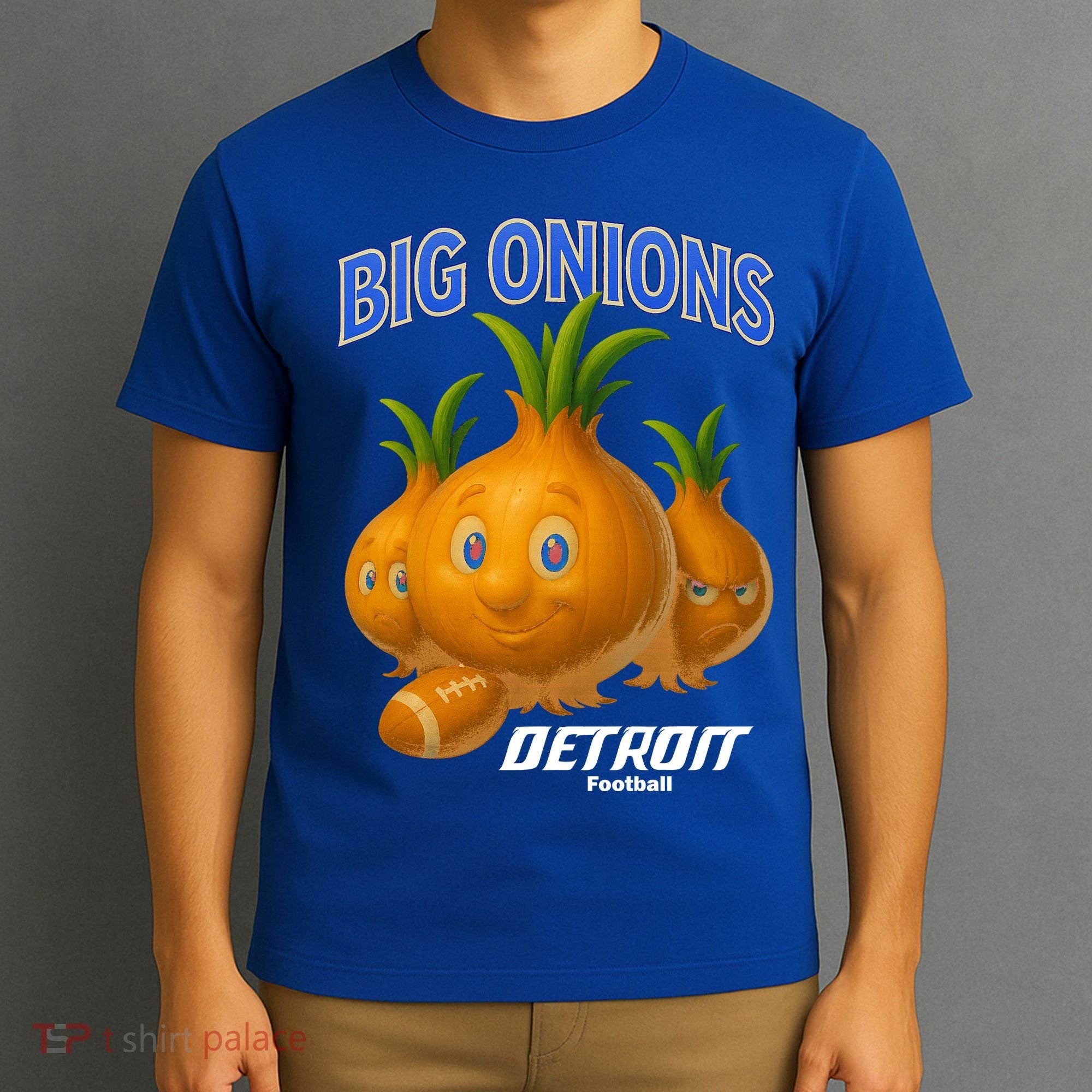 Funny Detroit Big Onions Football T-Shirt