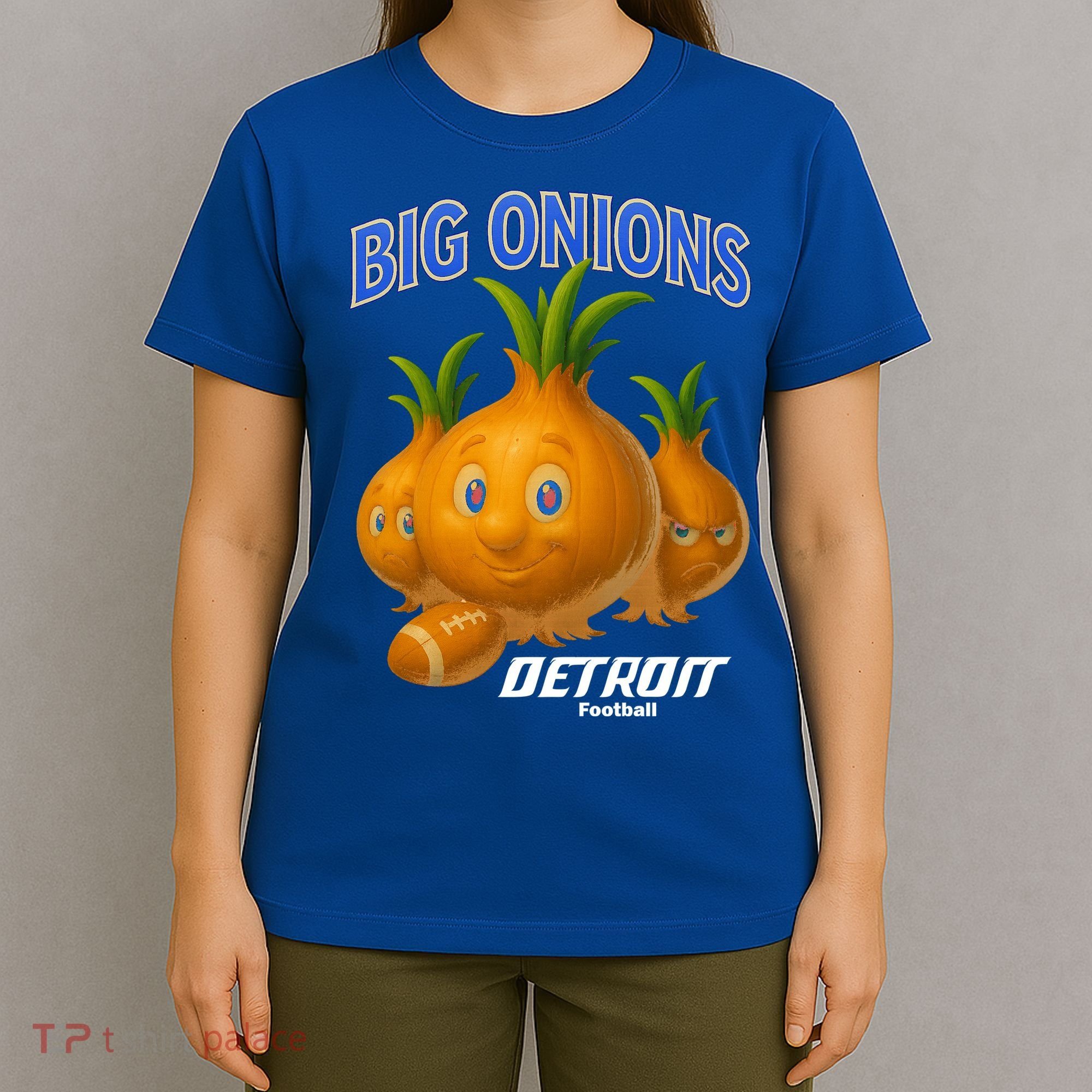 Funny Detroit Big Onions Football T-Shirt
