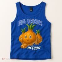 Funny Detroit Big Onions Football Tank Top thumb 2