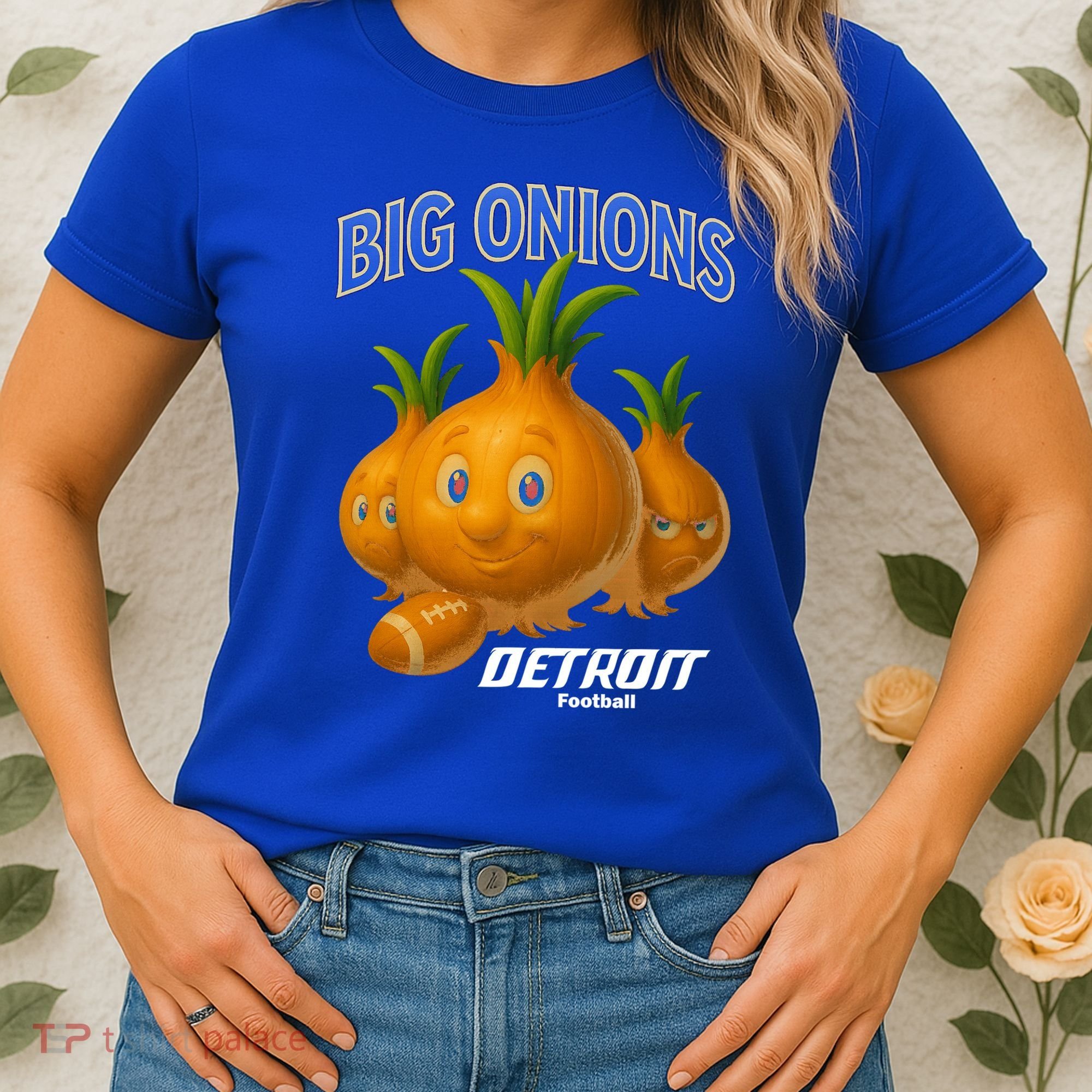 Funny Detroit Big Onions Football Women's T-Shirt