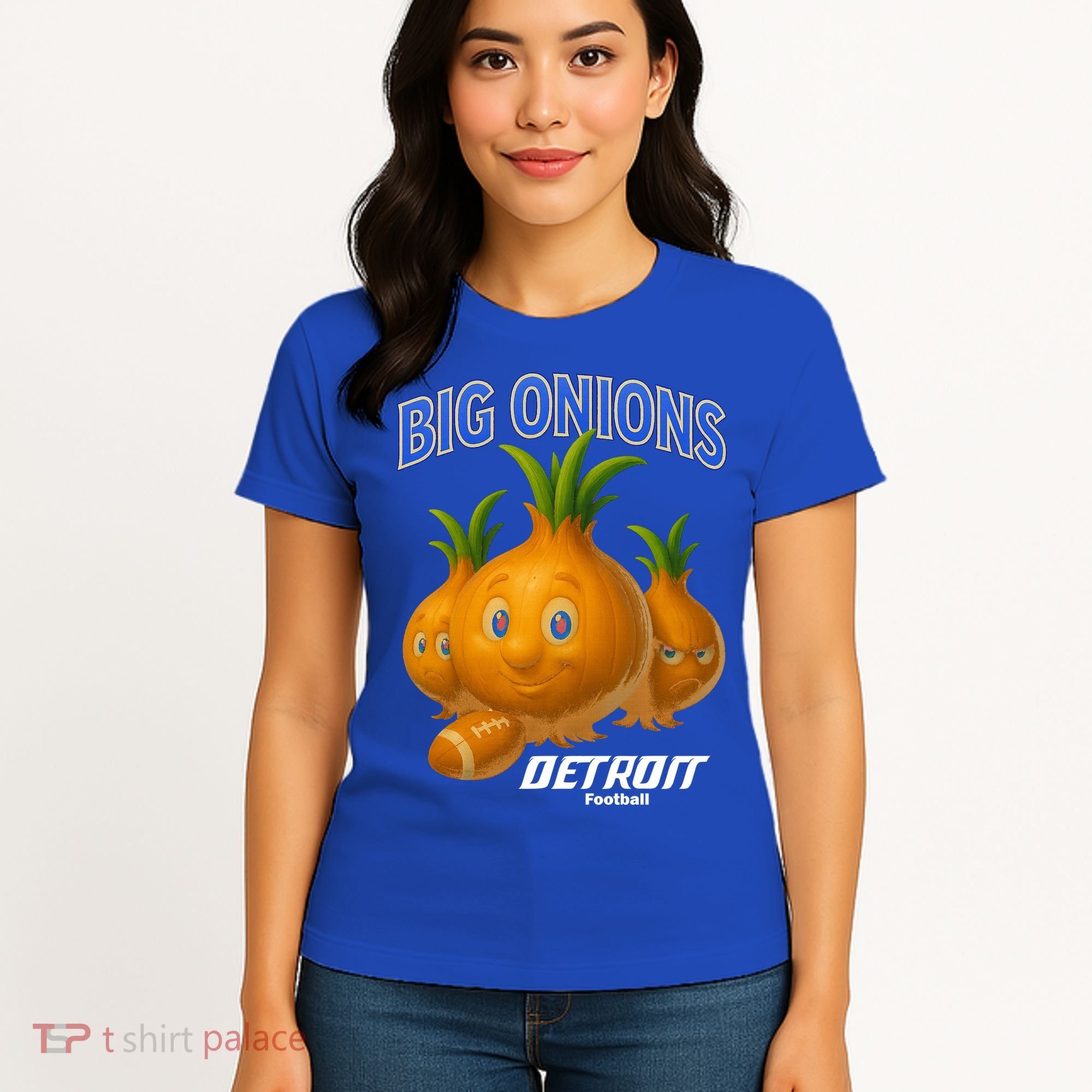 Funny Detroit Big Onions Football Women's T-Shirt