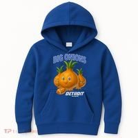 Funny Detroit Big Onions Football Kids Hoodie thumb 0