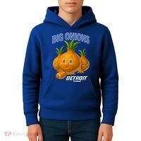 Funny Detroit Big Onions Football Kids Hoodie thumb 4