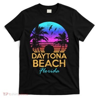 Florida Daytona Beach Sunset Vintage T-Shirt