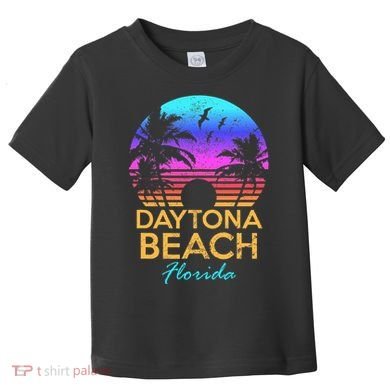 Florida Daytona Beach Sunset Vintage Toddler T-Shirt