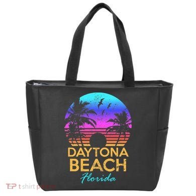 Florida Daytona Beach Sunset Vintage Tote Bag