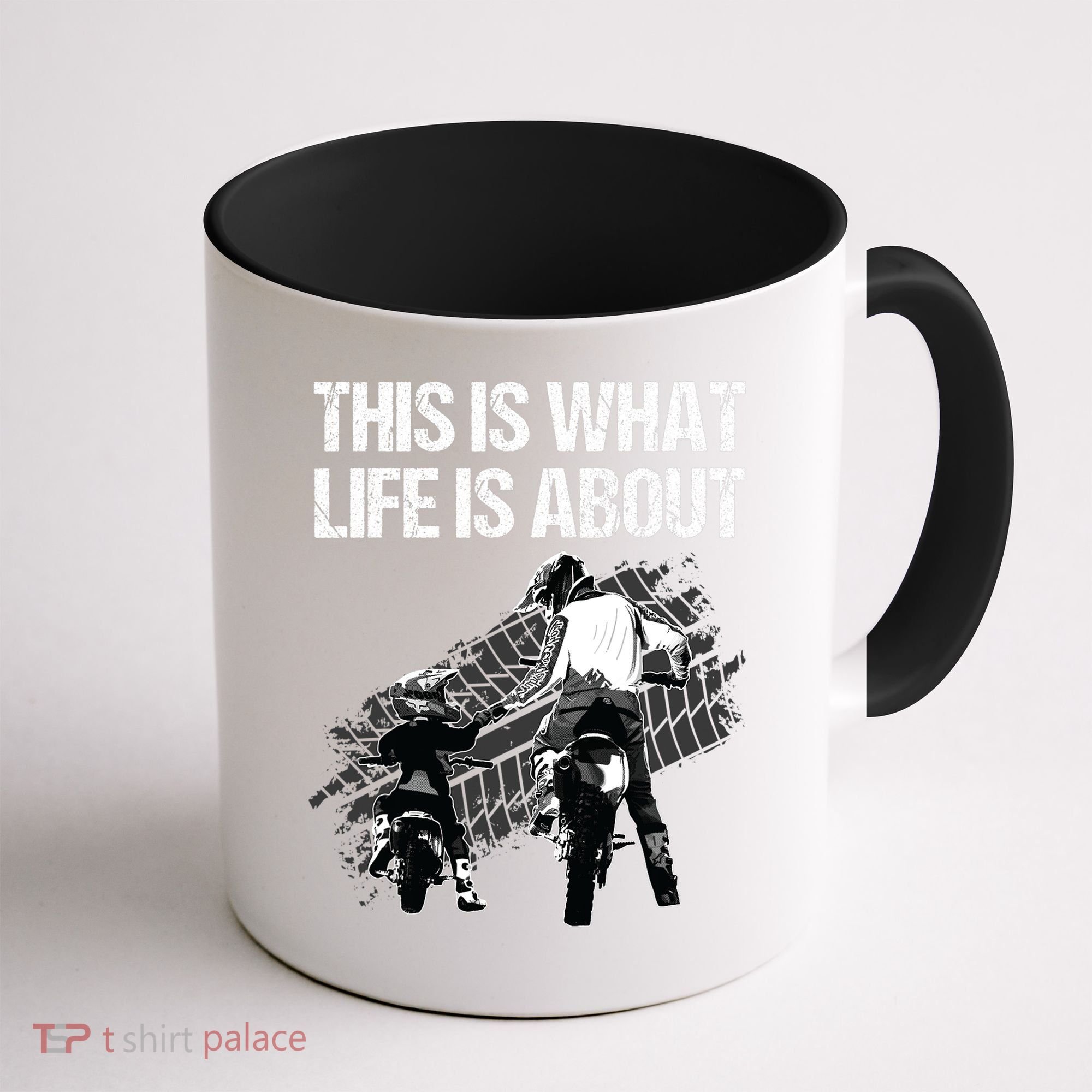 Funny Dirt Bike Art For Men Dad Boys Kid Motorcycle Lover Coffee Mug
