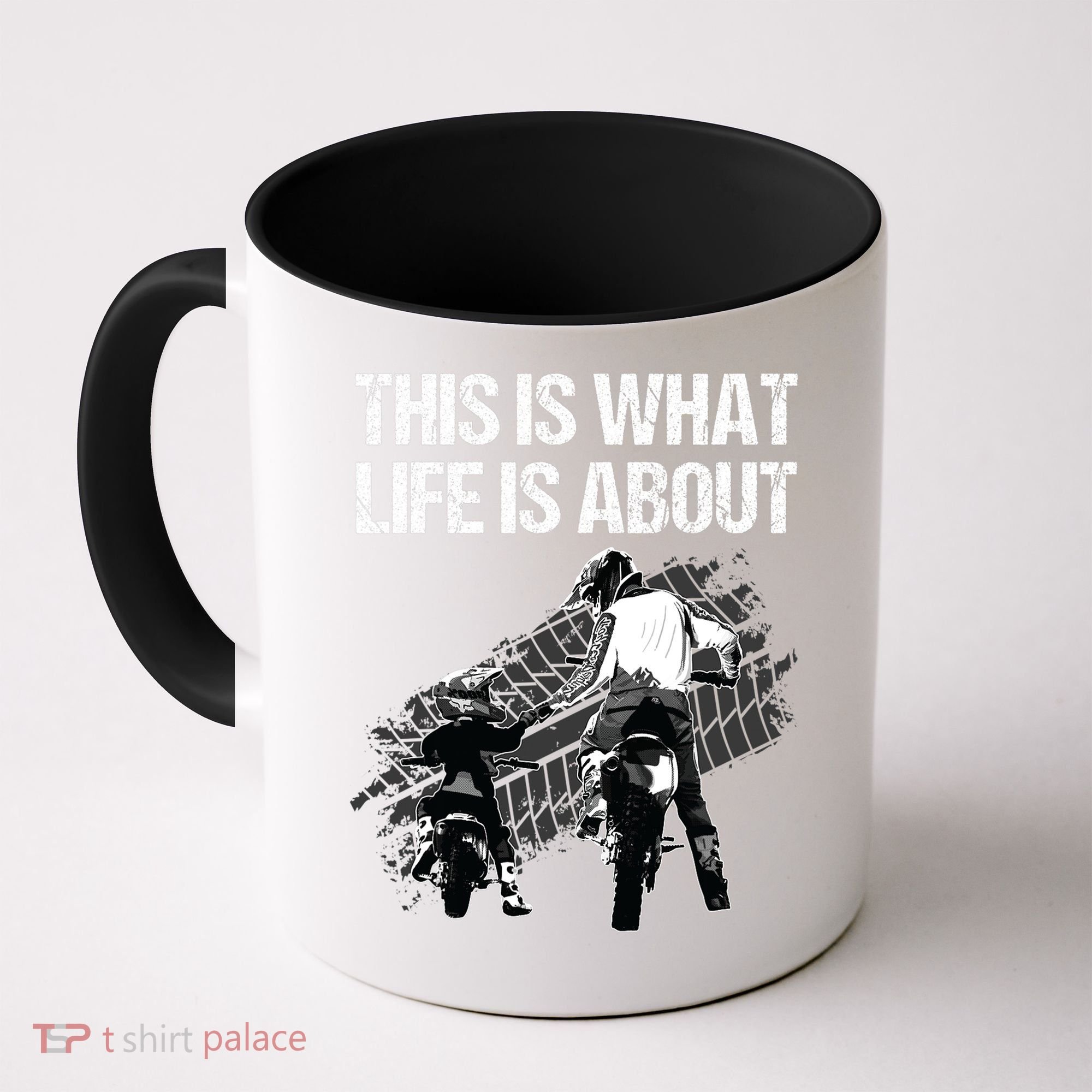 Funny Dirt Bike Art For Men Dad Boys Kid Motorcycle Lover Coffee Mug