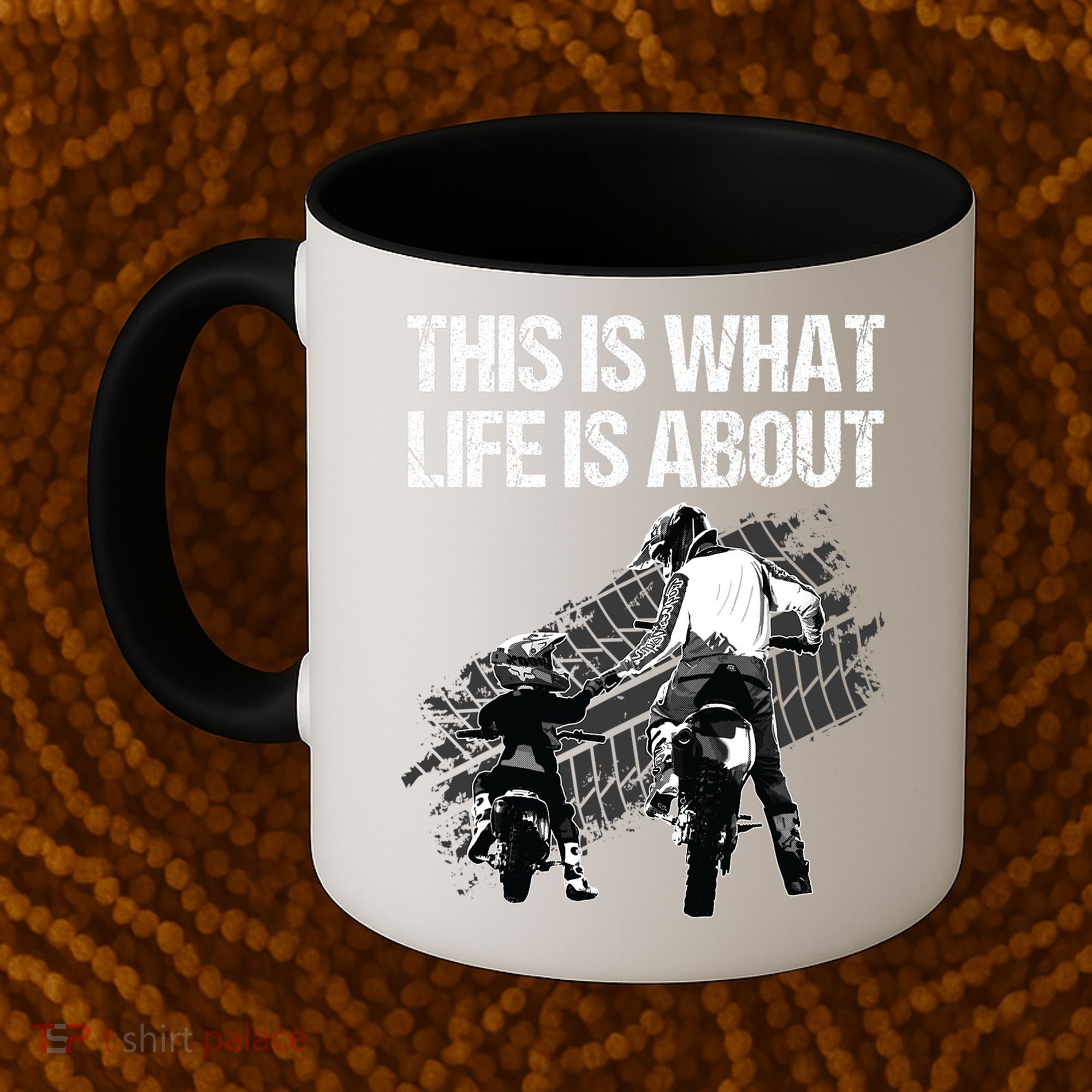 Funny Dirt Bike Art For Men Dad Boys Kid Motorcycle Lover Coffee Mug