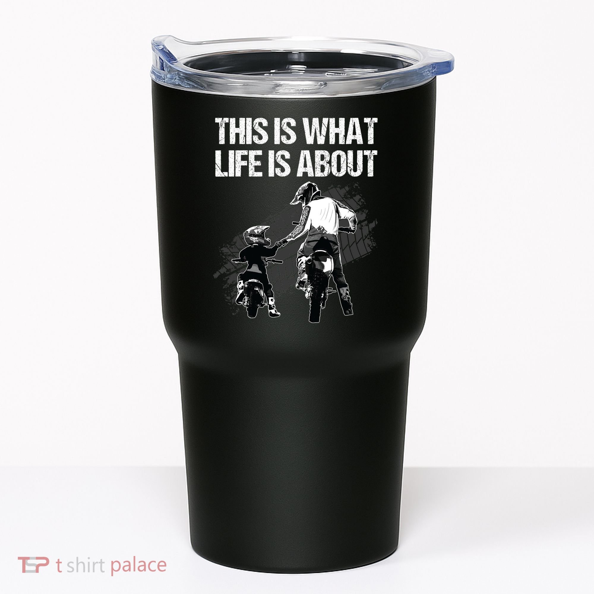 Funny Dirt Bike Art For Men Dad Boys Kid Motorcycle Lover Tumbler