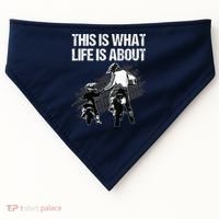 Funny Dirt Bike Art For Men Dad Boys Kid Motorcycle Lover USA-Made Doggie Bandana thumb 0