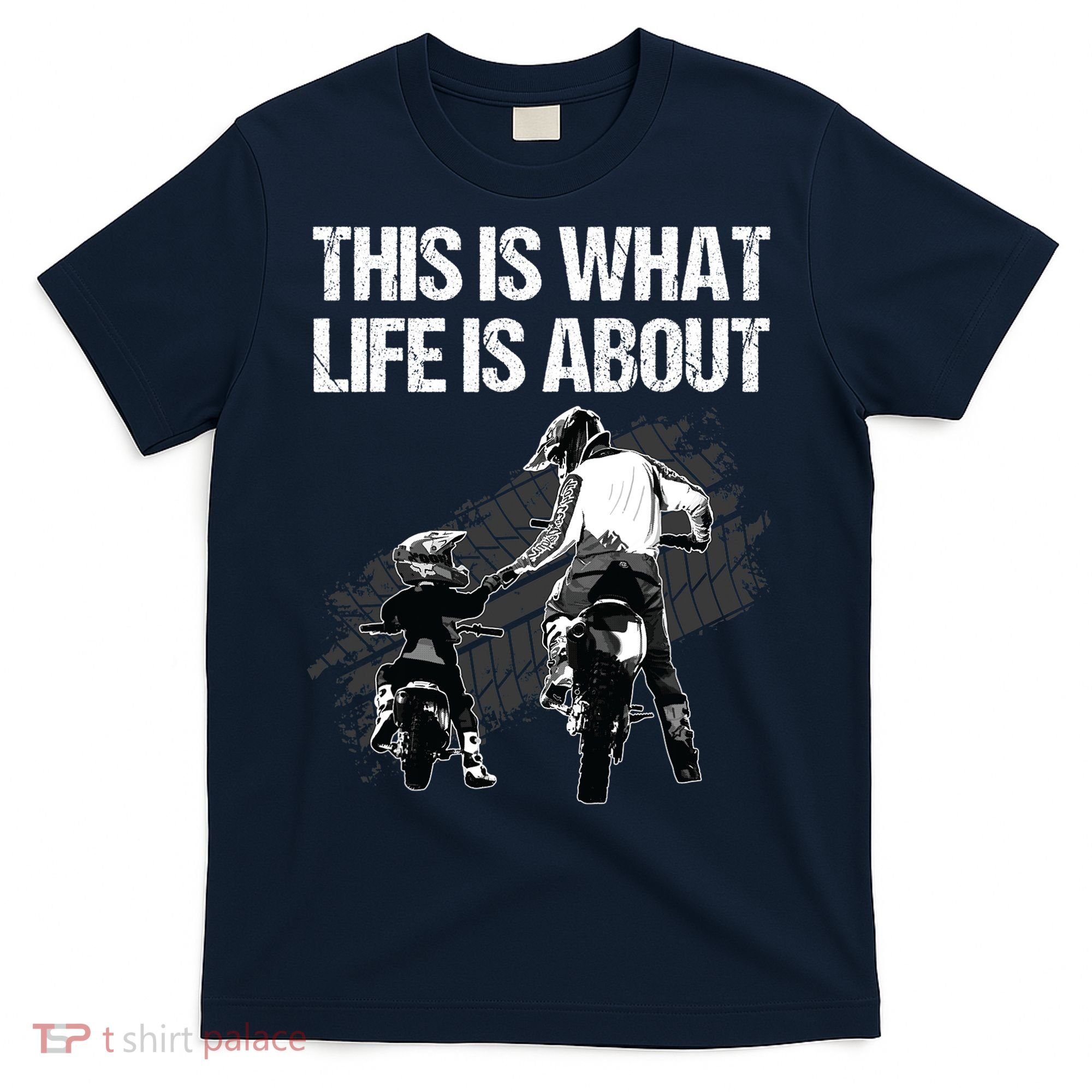 Funny Dirt Bike Art For Men Dad Boys Kid Motorcycle Lover T-Shirt