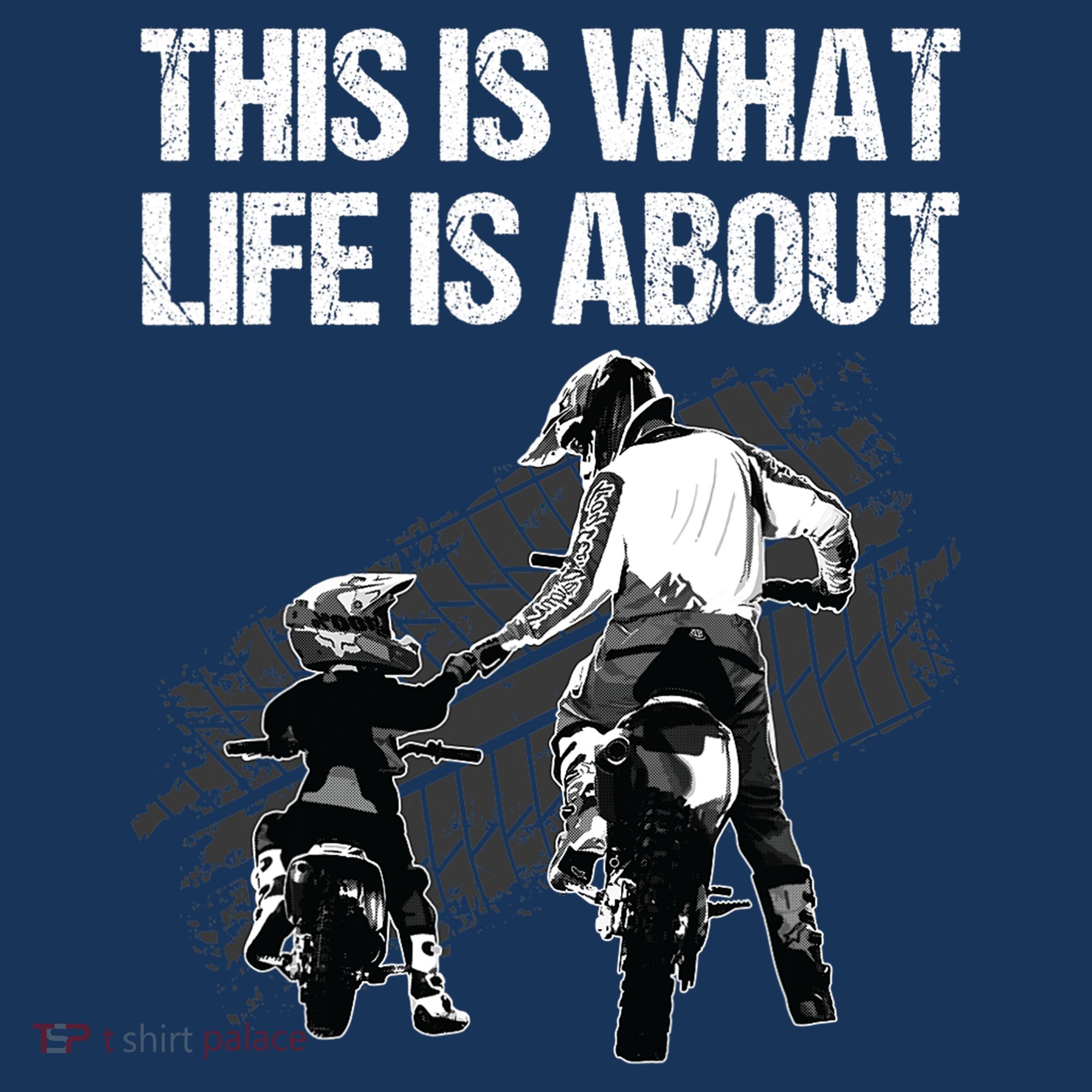 Funny Dirt Bike Art For Men Dad Boys Kid Motorcycle Lover Polo