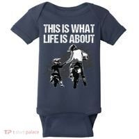 Funny Dirt Bike Art For Men Dad Boys Kid Motorcycle Lover Baby Bodysuit thumb 0