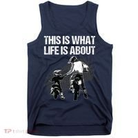 Funny Dirt Bike Art For Men Dad Boys Kid Motorcycle Lover Tank Top thumb 0