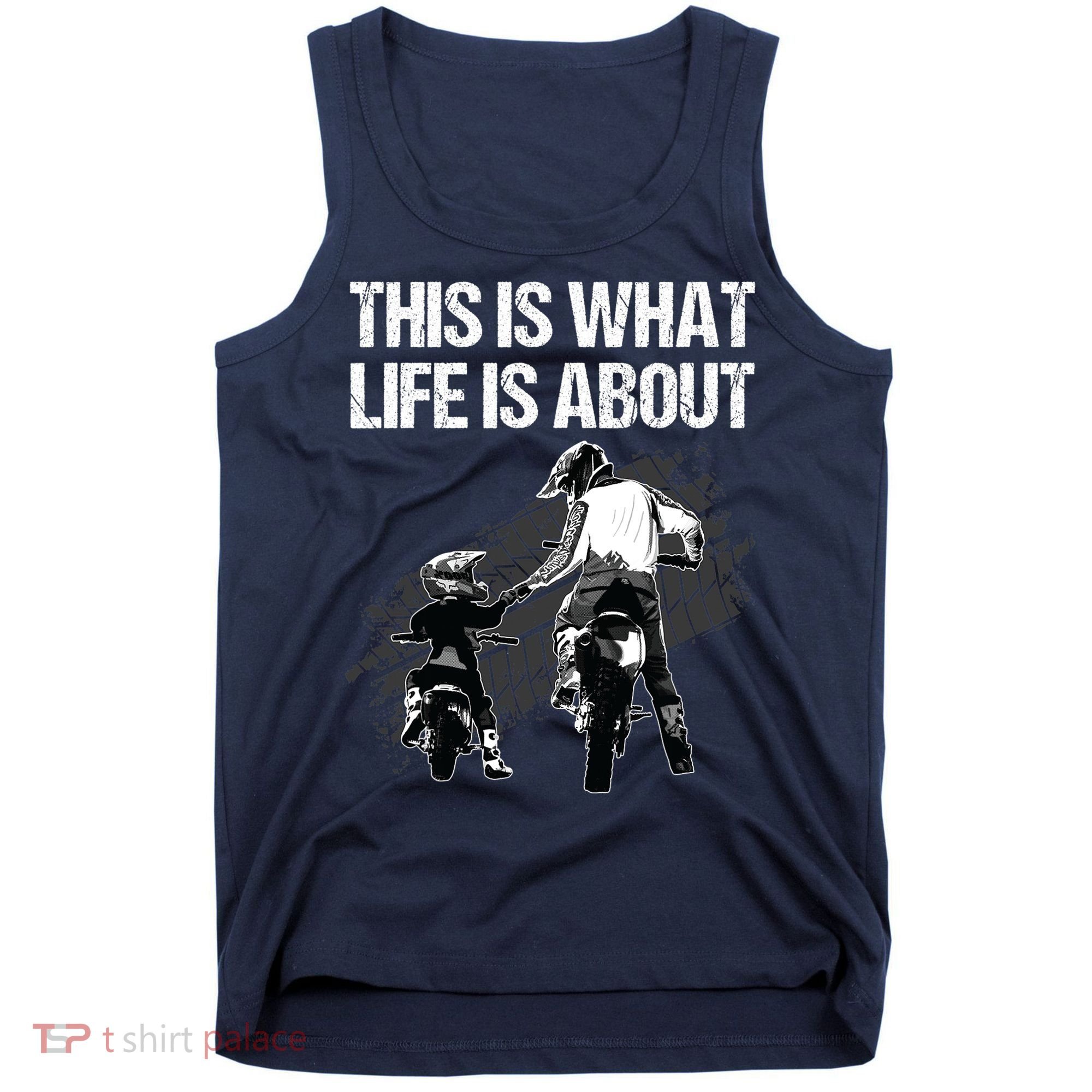 Funny Dirt Bike Art For Men Dad Boys Kid Motorcycle Lover Tank Top