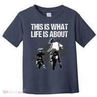 Funny Dirt Bike Art For Men Dad Boys Kid Motorcycle Lover Toddler T-Shirt thumb 0